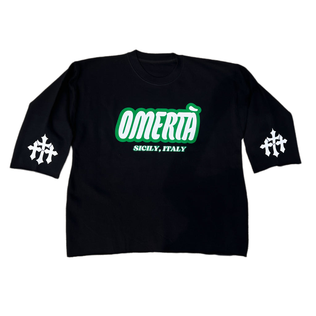 CREW$WEATER BLACK/GREEN