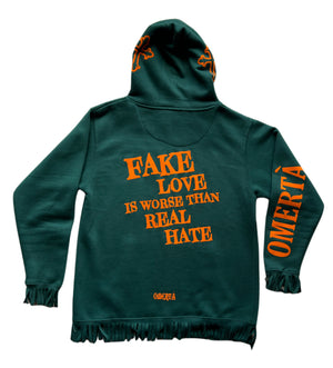 OMERTÀ (GREEN/ORANGE) HOODIE